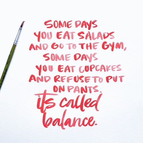 500x500 Quote Quotes Typography Watercolor Balance Lettering Gym