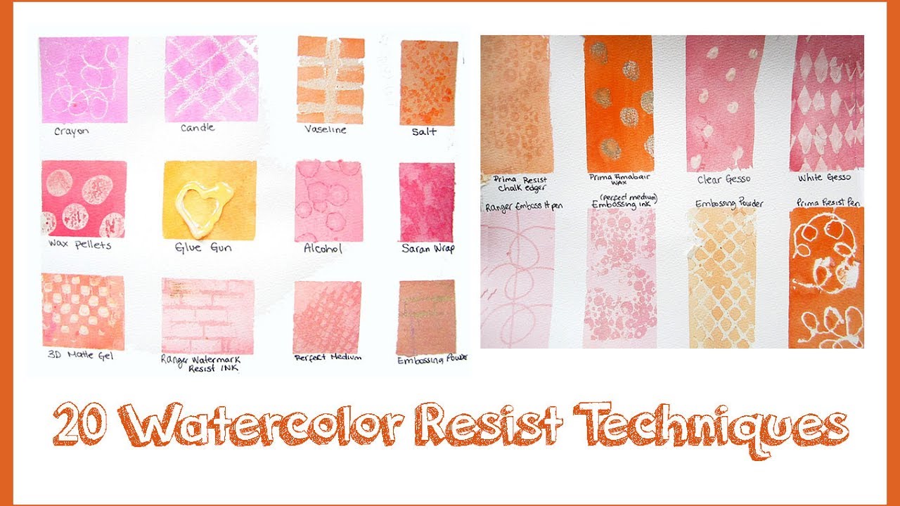 1280x720 20 Watercolor Resist Diy Techniques For Beginners