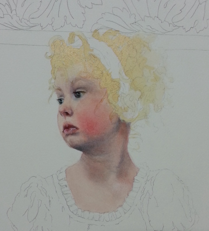 723x800 How To Paint Red Hair In Watercolor