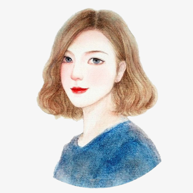 650x652 Neck Clipart Girl Short Hair ~ Frames ~ Illustrations ~ Hd Images