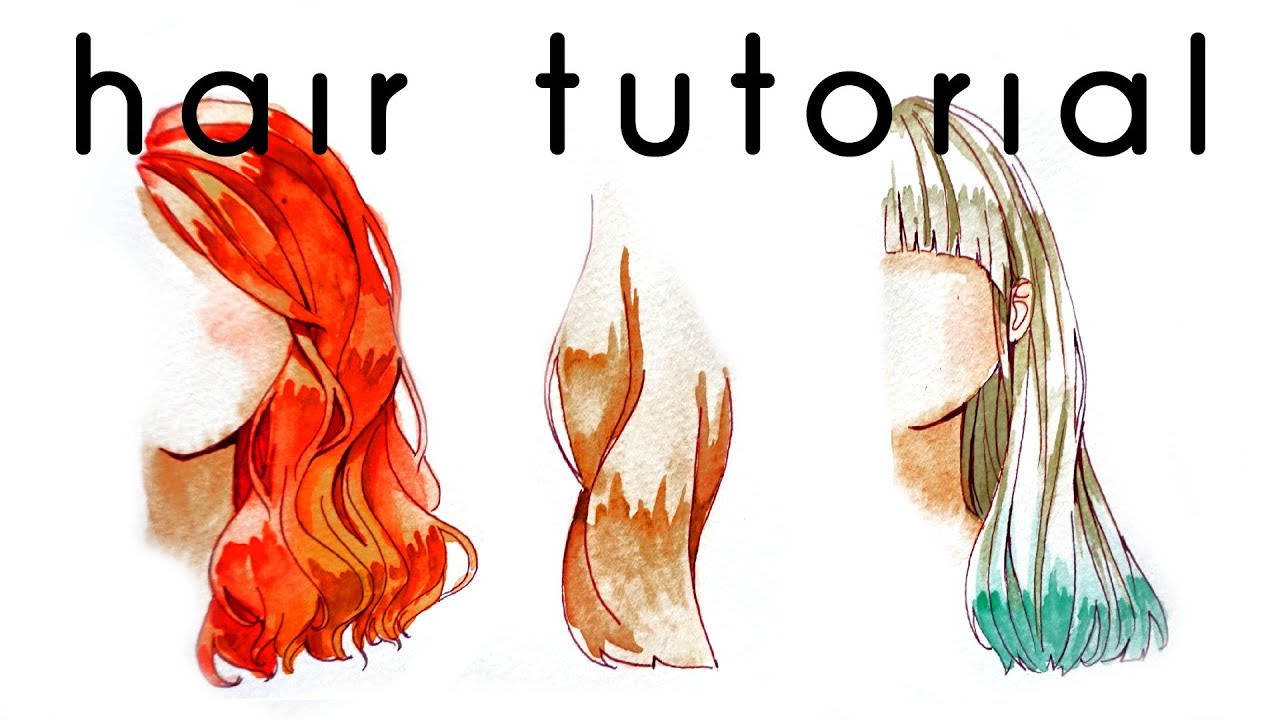 1280x720 Hair Watercolor Coloring Tutorial