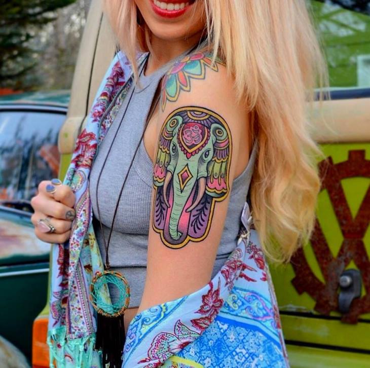 730x726 Hamsa Tattoo On Left Shoulder By Savannah Colleen Mckinney