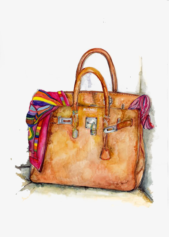 564x792 Watercolor Fashion Bags, Watercolor Clipart, Fashion Clipart, Bags