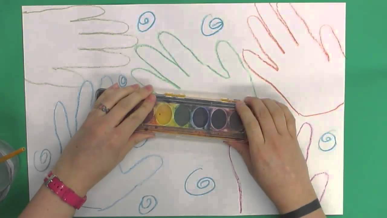 1280x720 Kindergarten Art Watercolor Hands