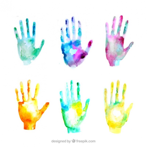 626x626 Watercolor Hand Pack Vector Free Download