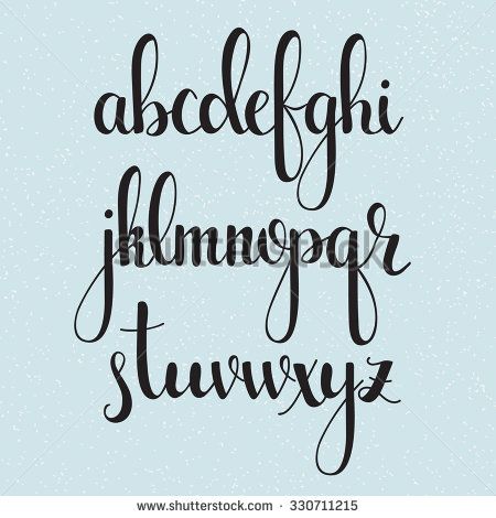 450x470 Curvy Fonts Handwritten Brush Style Modern Calligraphy Cursive