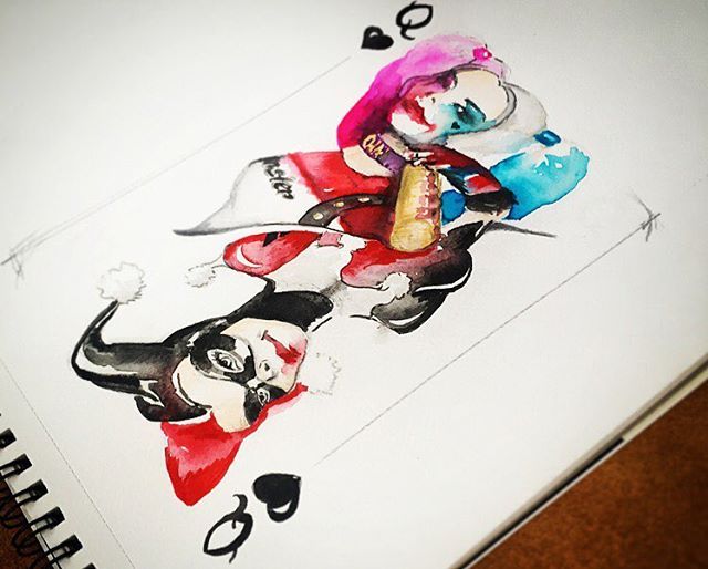 640x514 Harley Quinn Illustration