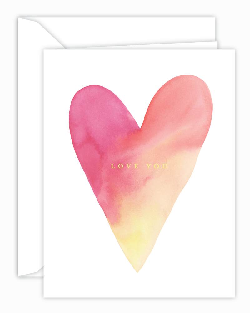 800x1000 Love You Watercolor Heart Card Cricket Printing