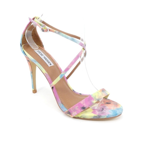 580x580 Steve Madden Shoes Open Toe Pastel Watercolor Heels New Poshmark
