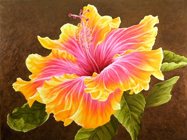 384x288 Watercolor Hibiscus