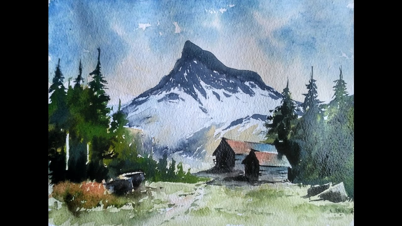 1280x720 How To Paint A Landscape In Watercolor