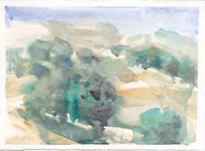 300x221 California Hills Original Plein Air Painting Impressionist