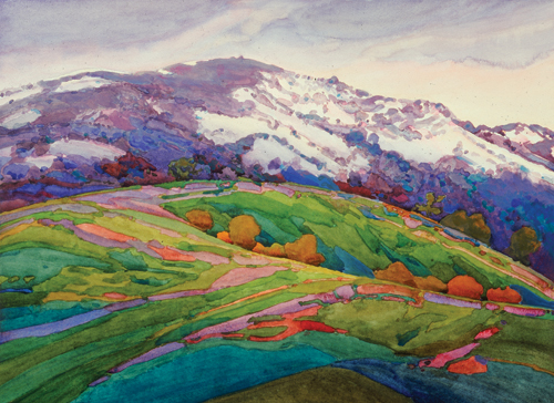 500x364 Robin Purcell Paints California Watercolor Landscapes