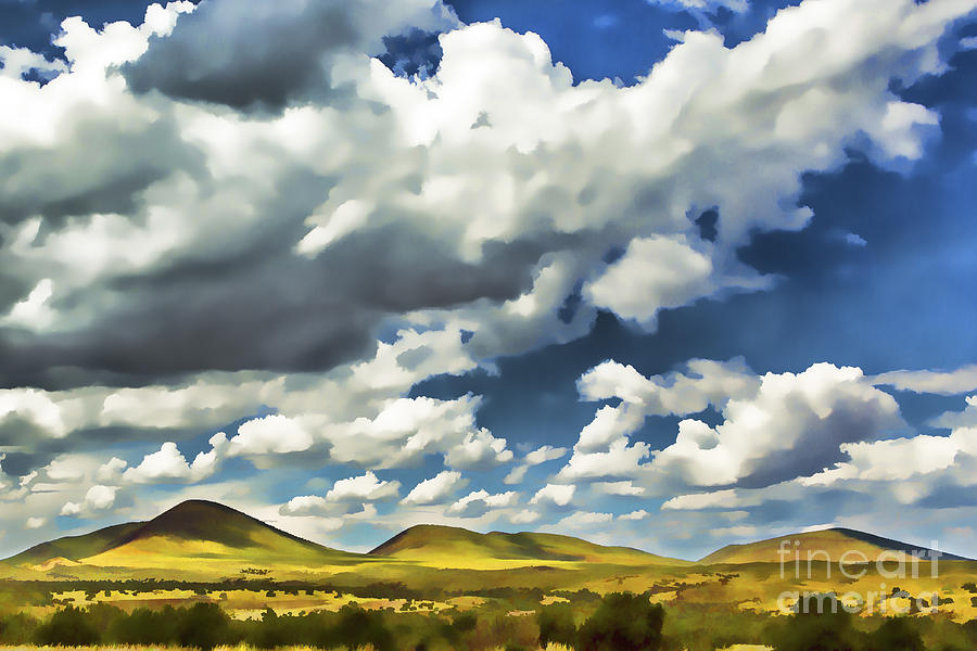 900x600 Rolling Hills Watercolor Painting By Nicholas Pappagallo Jr