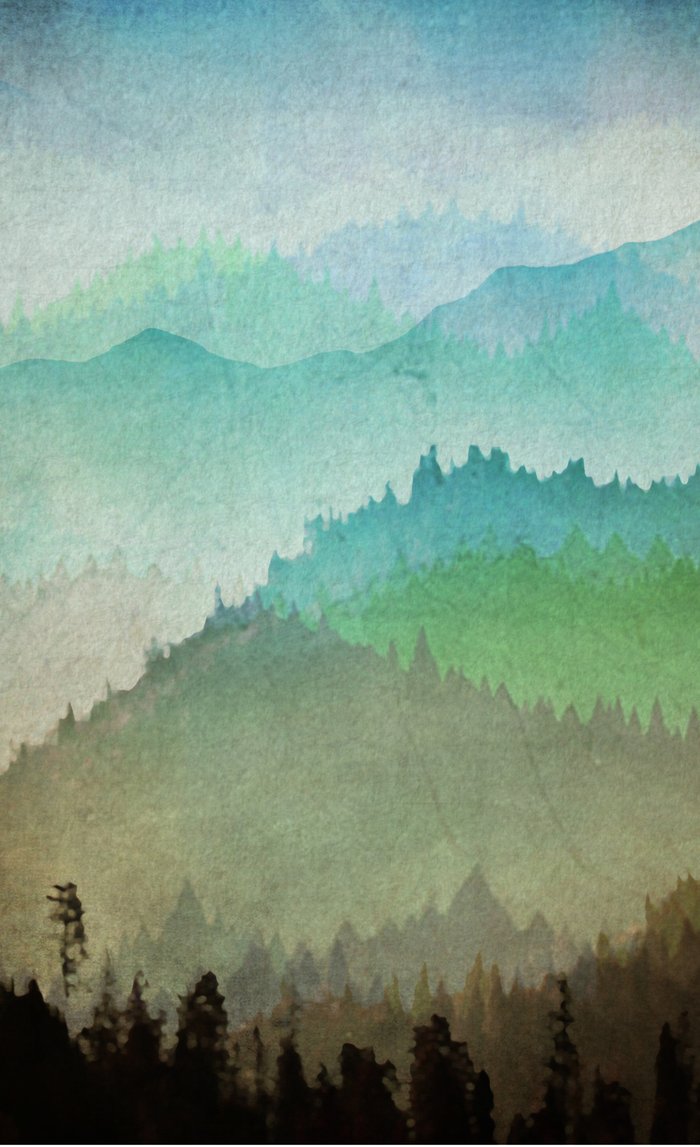 700x1147 Watercolor Hills Window Curtains By Amandaroyale Society6