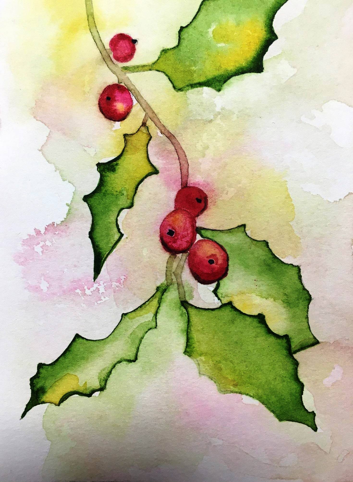 1470x2004 Watercolor Christmas Cards