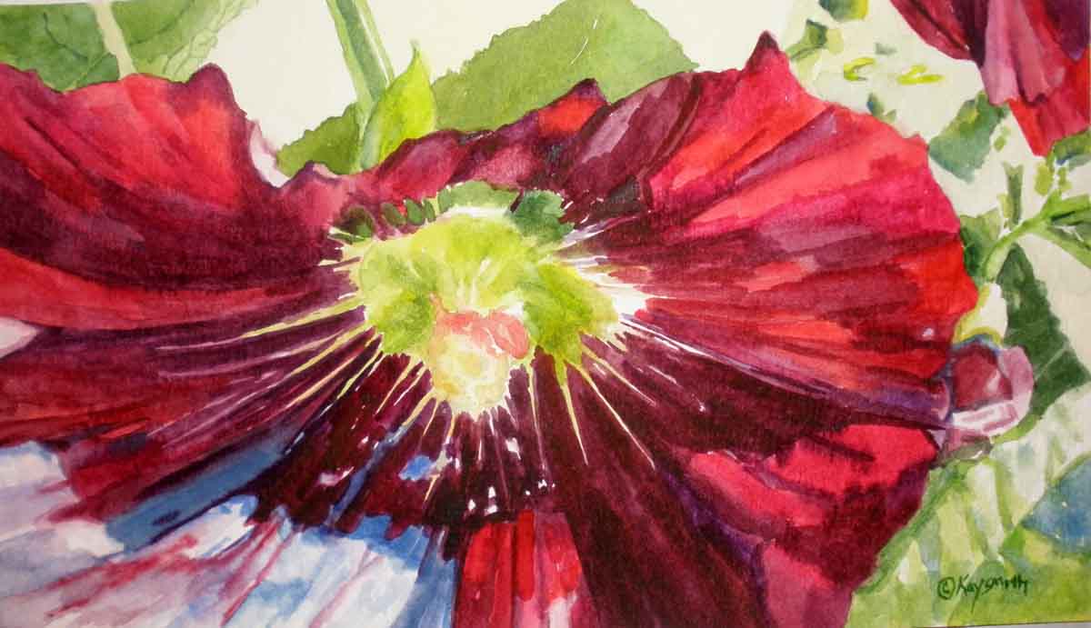 1200x691 Kaysmithbrushworks Blood Red Hollyhocks