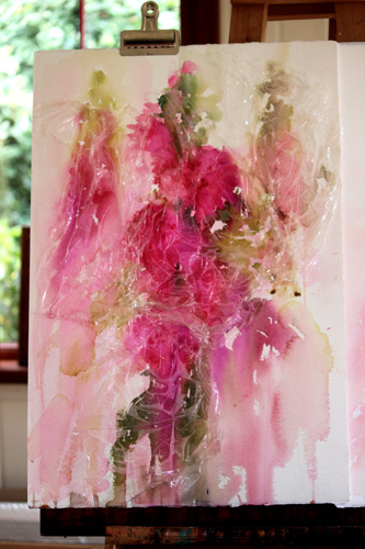 333x500 Watercolours With Life Florals In Watercolour Hollyhocks
