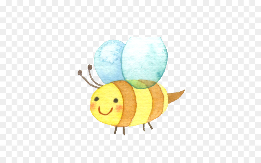 900x560 Honey Bee Watercolor Painting Illustration