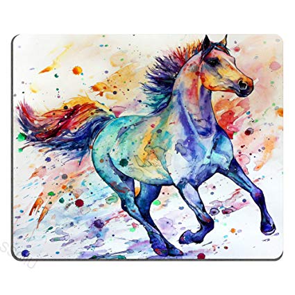 425x425 Gaming Mouse Pad Custom Design Mat, Watercolor