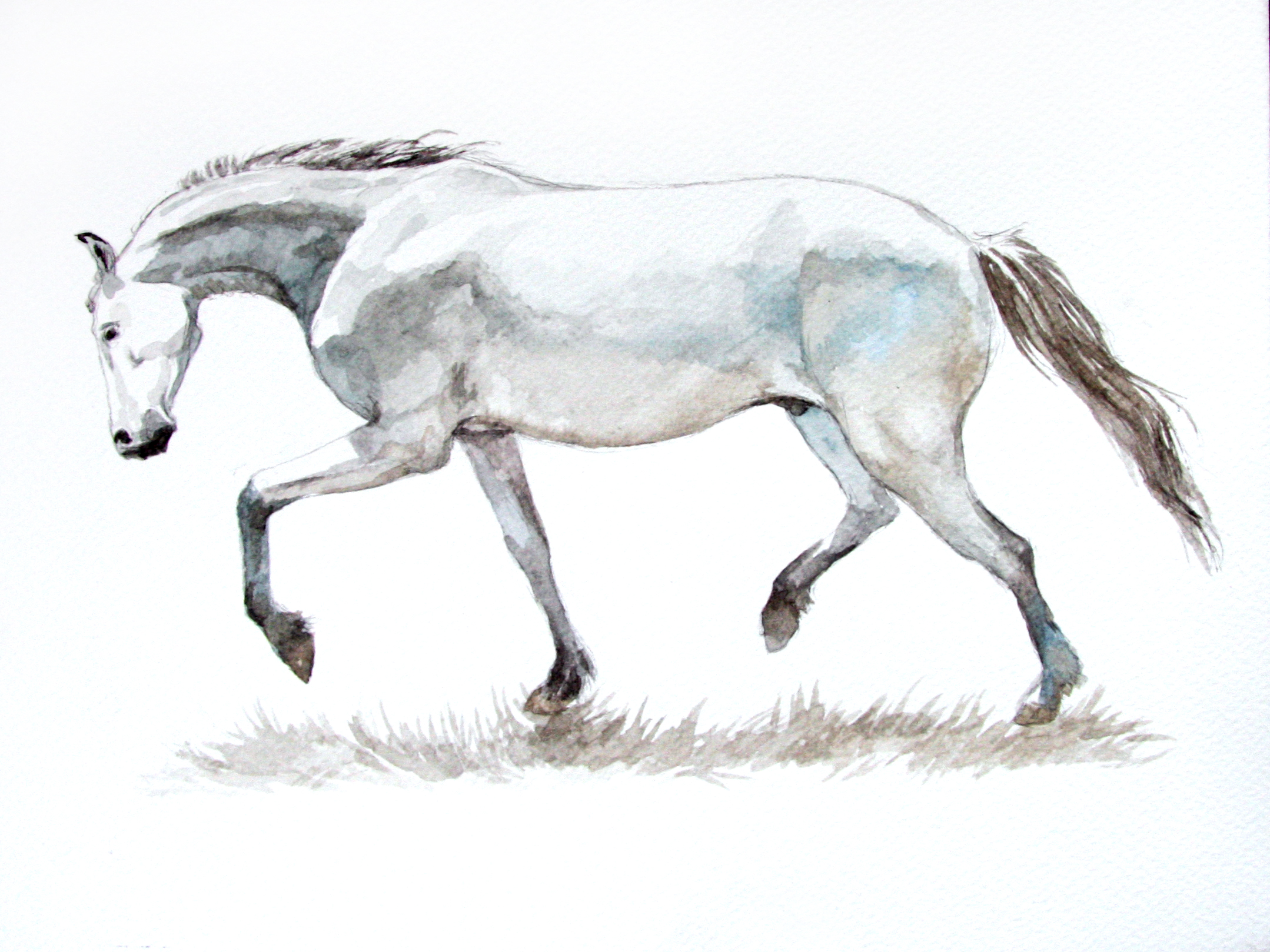 2158x1619 Watercolor Horses