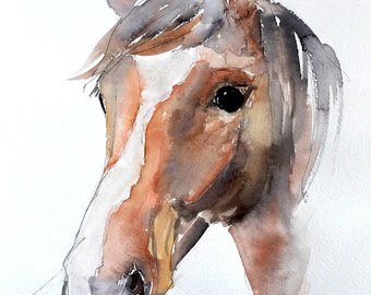 340x270 Horse Artwork Print Etsy