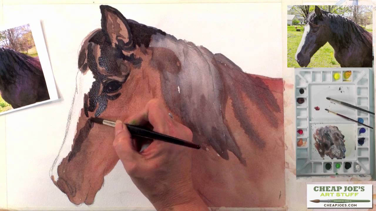 1280x720 How To Paint A Horse Head Vignette With Raney Rogers Part 2