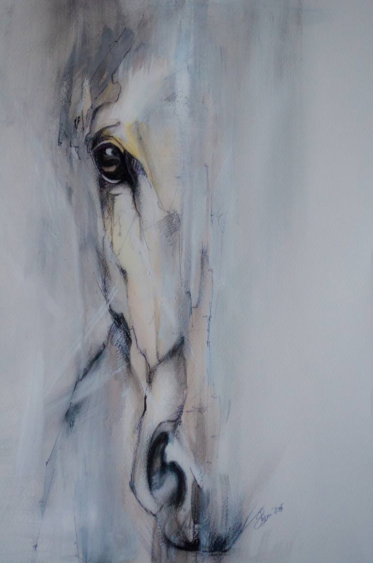 770x1160 Horse Head Painting By Samantha Boni Saatchi Art