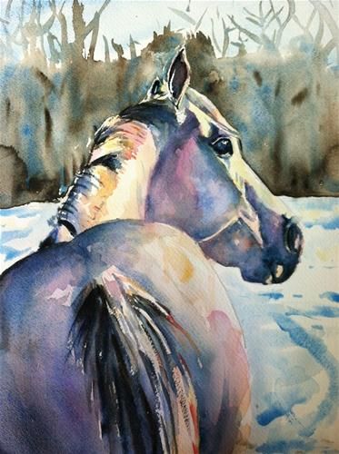 373x500 Touch Of Grey By Maria Reichert Artwatercolor