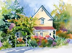 236x173 355 Best Watercolor Houses Images In 2018