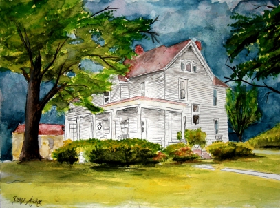407x302 Watercolor House Paintings And Drawings