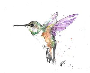 300x245 Original Watercolour Painting Print Contemporary Pop Art Abstract