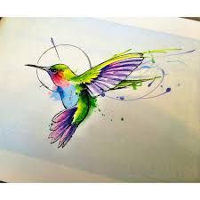 225x225 Resultado De Imagen Para Watercolor Hummingbird Tattoos Tattoos