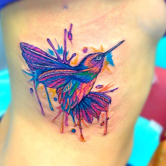 575x575 41 Large And Small Hummingbird Tattoos