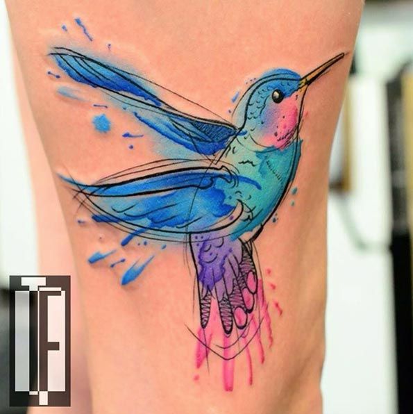 595x596 48 Greatest Hummingbird Tattoos Of All Time Animal Tattoo