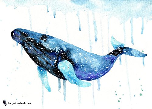 Watercolor Humpback Whale