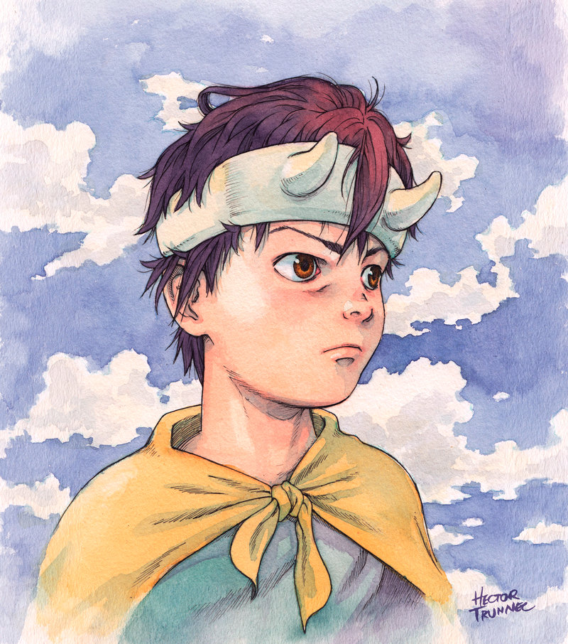 800x906 Kamil Watercolor Illustration By Trunnec