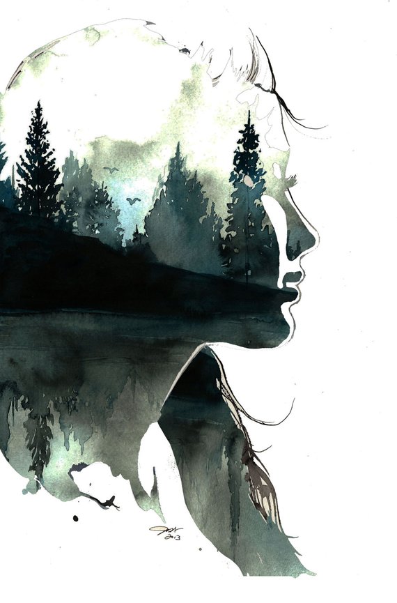 570x865 Watercolor Illustration