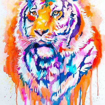 354x354 Best Tiger Watercolor Painting Products On Wanelo