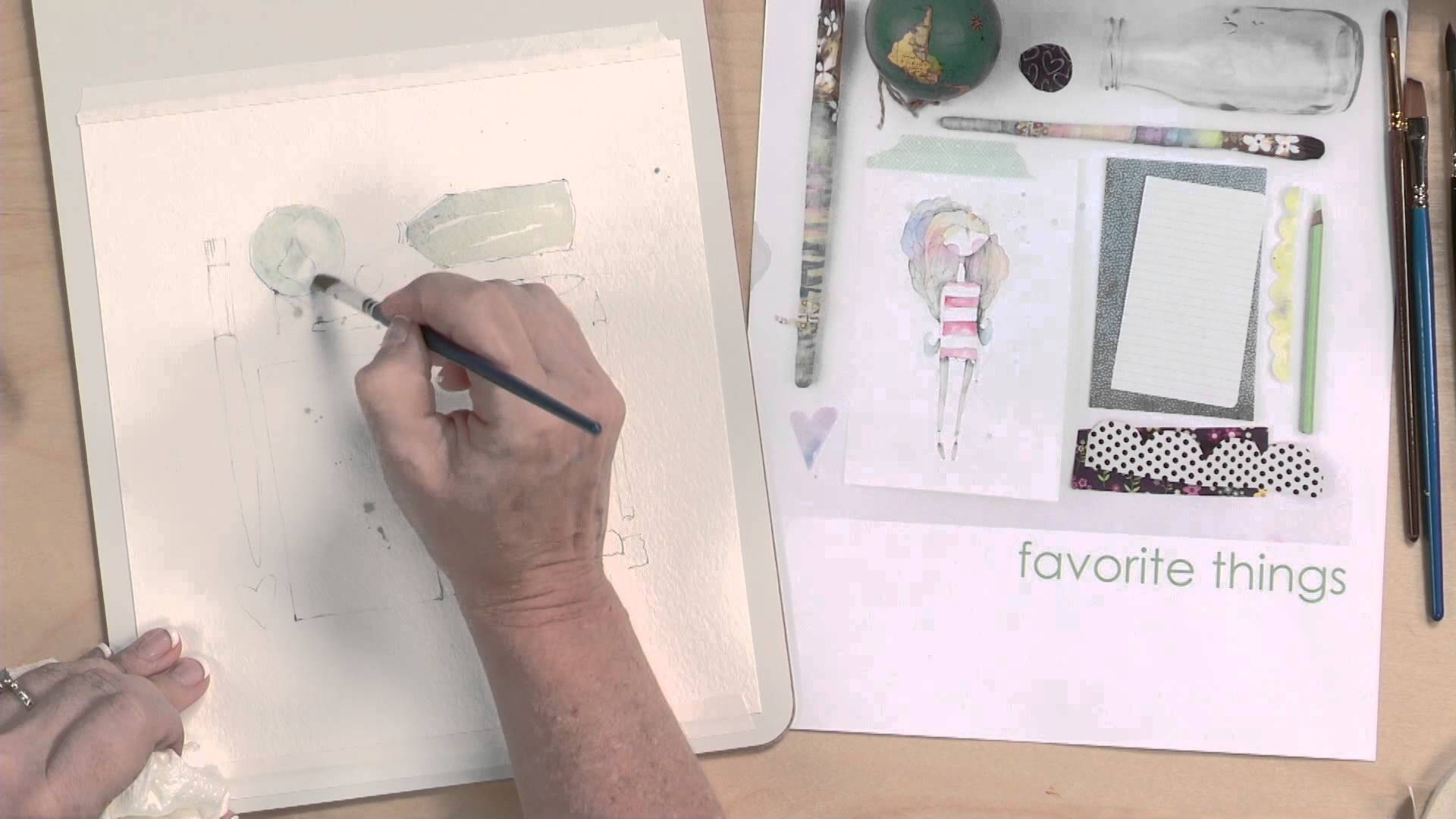 1920x1080 Preview Creative Girl Workshop Watercolor Illustrations With