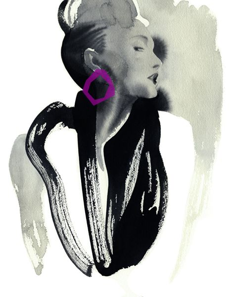 465x600 Fashion Illustration By Cacilia Carlstedt Interesting
