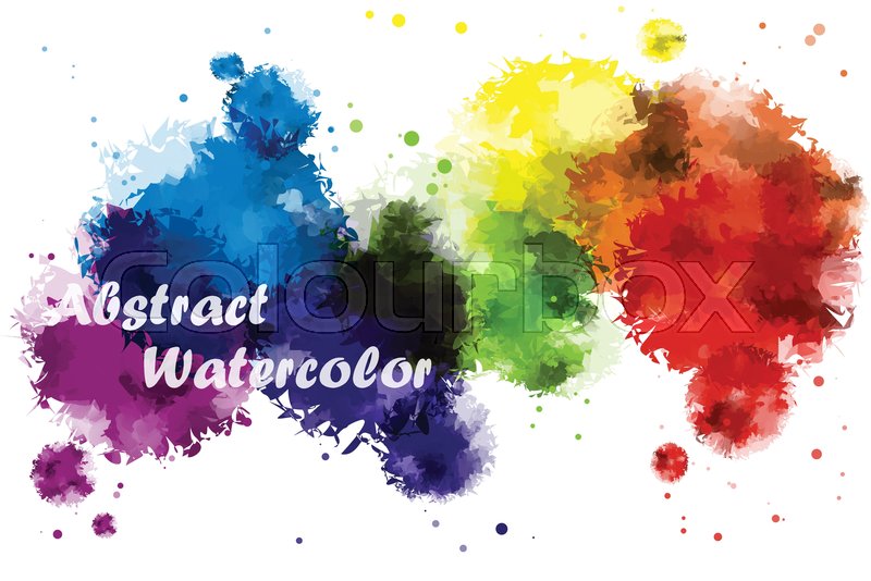800x534 Abstract Rainbow Color Of Watercolor Background For Illustrator