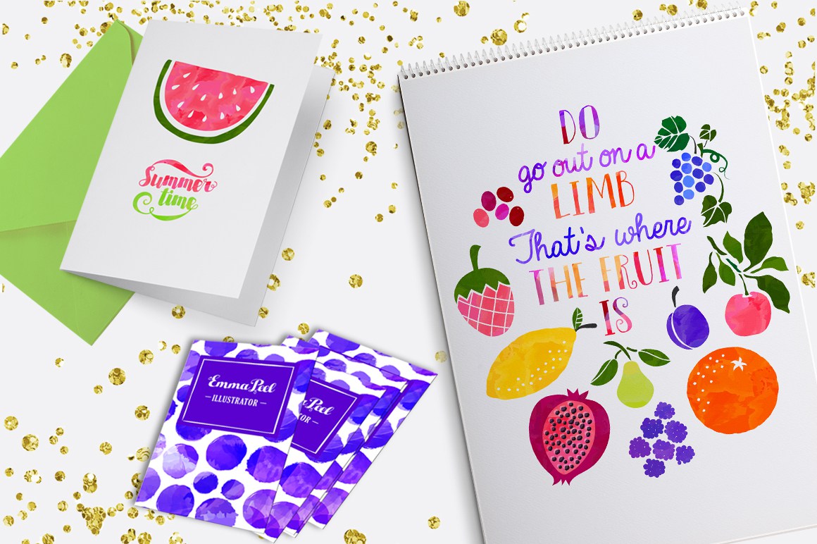 1160x772 Vector Watercolor Kit Vector Zine