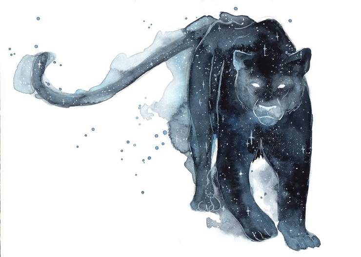 740x527 Stunning Watercolor Galaxy Animals By Threeleaves Designwrld