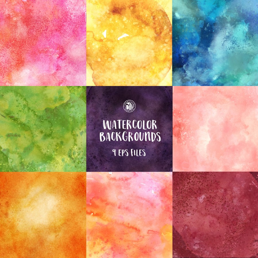 900x900 Free Vector Watercolor Backgrounds Free Design Resources