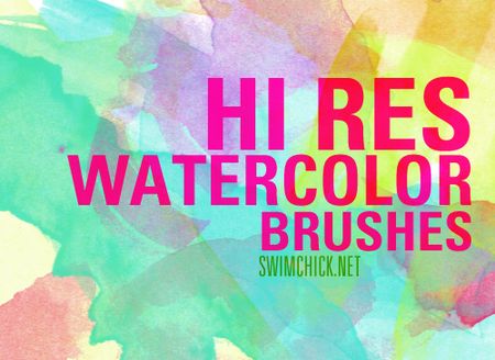 450x328 30 Free Watercolor Photoshop Brush Sets