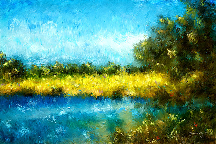 900x600 Canola Fields Impressionist Landscape Painting Painting By