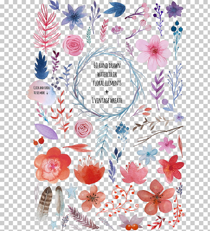 728x800 Adobe Illustrator Flower, Watercolor Flowers Png Clipart Free