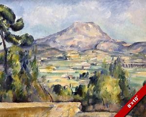 300x240 Saint Victoire Mountain France Watercolor Painting French Art Real
