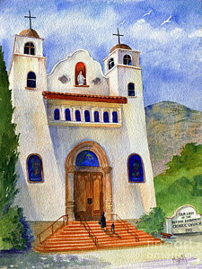 225x300 Spanish Mission Paintings Fine Art America